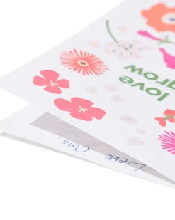 wenskaart 'love grow' met zaadjes