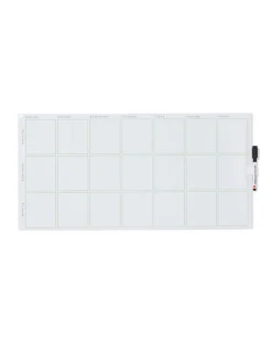 whiteboard met beschrijfbare magneten 60x29.5cm week