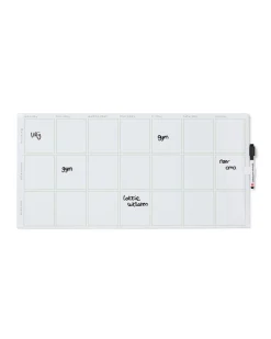 whiteboard met beschrijfbare magneten 60x29.5cm week