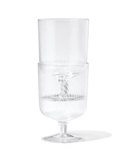 wijnglas 250ml Bergen glas twist reliëf
