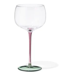 wijnglas 380ml glas bordeauxrood met groen