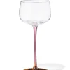 wijnglas 230ml glas bordeauxrood met geel