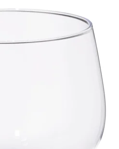wijnglas 230ml glas bordeauxrood met geel