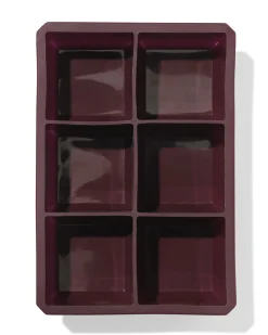 XL ijsklontenmaker 5x16.5x11cm rood