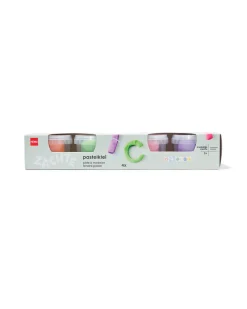 zachte klei pastel - 4 stuks