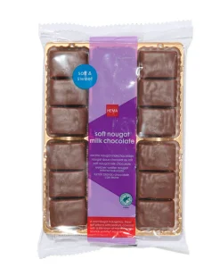 zachte nougat met melkchocolade 180gram