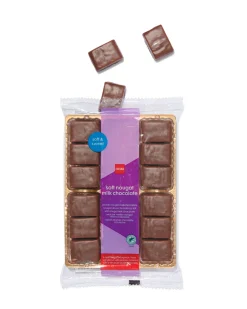 zachte nougat met melkchocolade 180gram