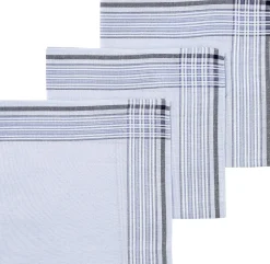 zakdoeken blauw 40x40 - 3 stuks