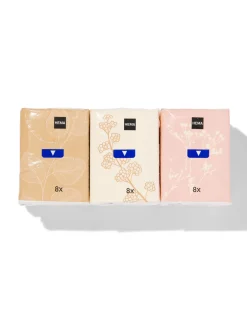 zakdoekjes 4-laags mini - 6x8 stuks