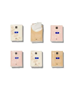 zakdoekjes 4-laags mini - 6x8 stuks
