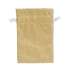 zakje 20.5x14.5cm katoen glitter