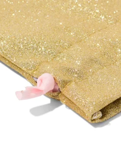 zakje 20.5x14.5cm katoen glitter