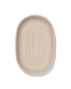 zeepbakje mat keramiek zand 9x13