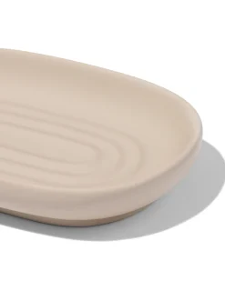 zeepbakje mat keramiek zand 9x13
