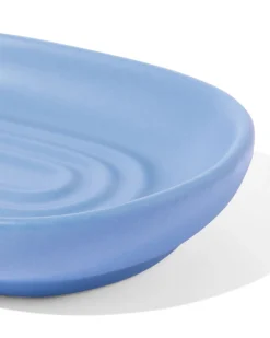 zeepbakje Ø8x15 mat keramiek blauw