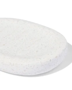zeepbakje 9x13cm terrazzo beige