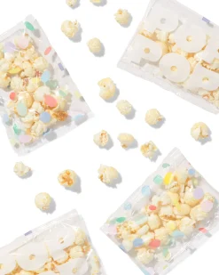 zoete popcorn uitdeelzak - 6 stuks